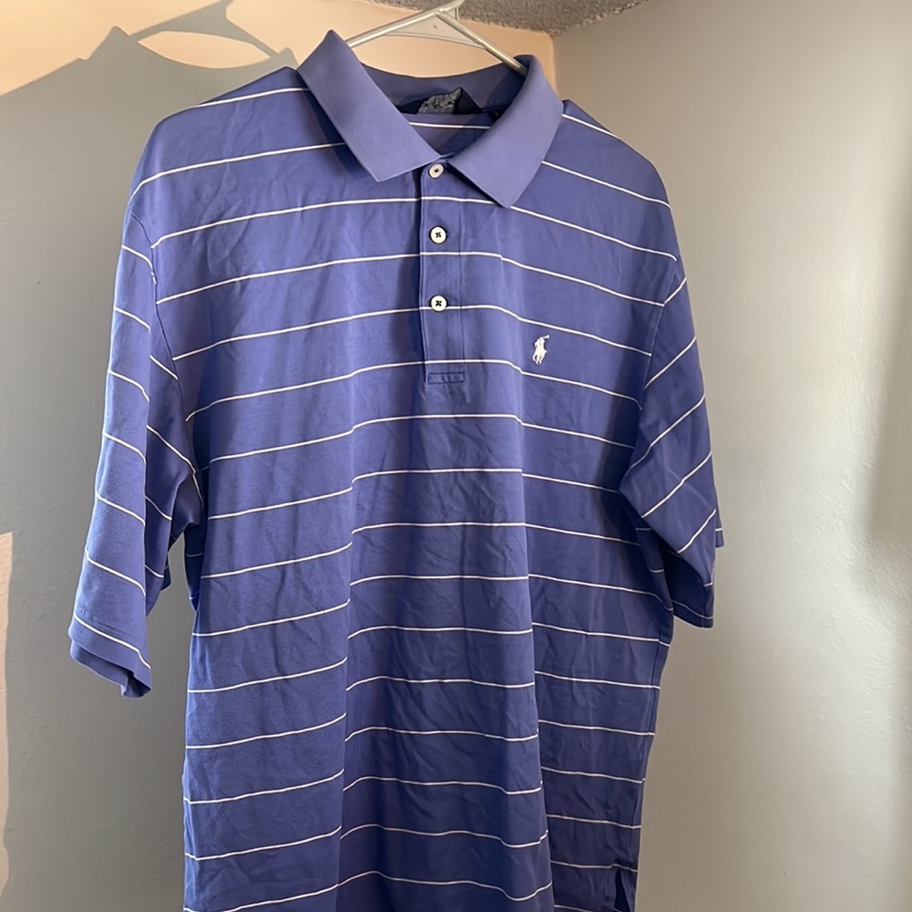 Ralph Lauren Mens Golf Striped Polo Size L